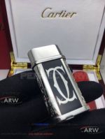 ARW 1:1 Perfect Replica 2019 New Style Cartier Classic Fusion Black&Gold Lighter Cartier Sliver Logo Jet Lighter